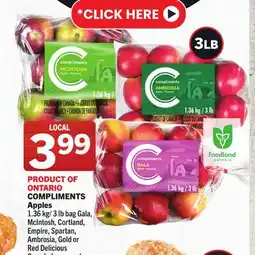 Foodland COMPLIMENTS Apples offer