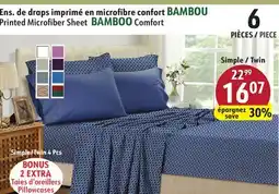 Sushi Shop Printed Microfiber Sheet BAMBOO Comfort Simple / Twin offer