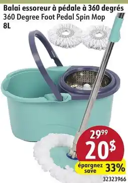 Sushi Shop 360 Degree Foot Pedal Spin Mop 8L offer