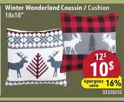 Sushi Shop Winter Wanderland Cushion 18x18 offer