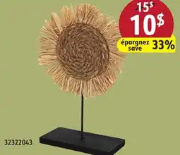 Sushi Shop Seagrass Dome & Circle on Metal Stand 35cm offer