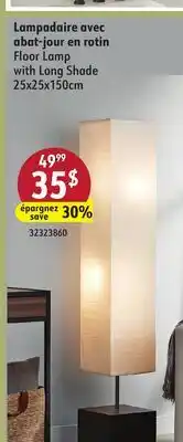 Sushi Shop Floor Lamp with Long Shade offer