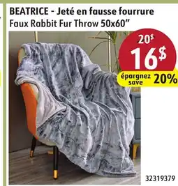 Sushi Shop Faux Rabbit Fur Throw 50x60 offer