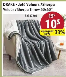 Sushi Shop Velour /Sherpa Throw 50x60 offer