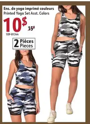 Sushi Shop Printed Yoga Set Asst. Colors offer