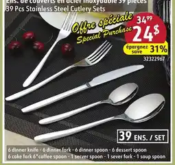 Sushi Shop 39 Pcs Stainless Steel Cutlery Sets offer
