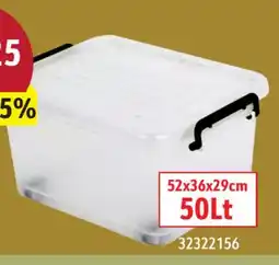 Sushi Shop Storage Bin with Lid and Latching Buckles 52x36x29cm 50Lt offer