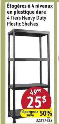 Sushi Shop 4 Tiers Heavy Duty Plastic Shelves offer