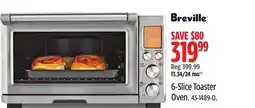 Canadian Tire Breville 6-Slice Toaster Oven offer