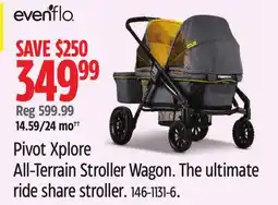 Canadian Tire Evenflo Pivot Xplore All-Terrain Stroller Wagon offer