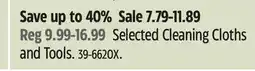 Canadian Tire Simoniz Selected Cleaning Cloths and Tools offer