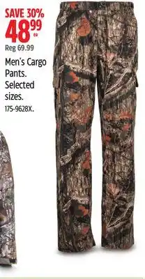 Canadian Tire Yukon Men's Cargo Pants. Selected sizes offer