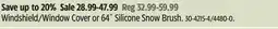 Canadian Tire Window Cover or 64˝ Silicone Snow Brush offer