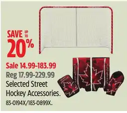 Canadian Tire Green Biscuit Selected Street Hockey Accessories offer