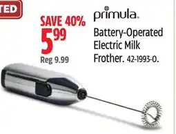 Canadian Tire Battery-Operated Electric Milk Frother offer