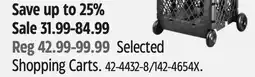 Canadian Tire Selected Shopping Carts offer