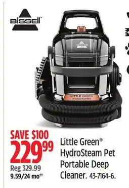 Canadian Tire Little Green HydroSteam Pet Portable Deep Cleaner offer