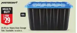 Canadian Tire Mastercraft Heavy-Duty Storage Tote. Stackable offer