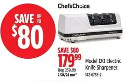 Canadian Tire Chef's Model 120 Electric Knife Sharpener offer