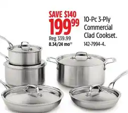 Canadian Tire Lagostina Commercial Clad Cookset offer