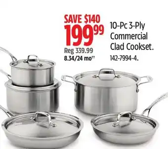 Canadian Tire Lagostina Commercial Clad Cookset offer