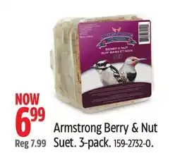Canadian Tire Armstrong Berry & Nut Suet 3-pack offer