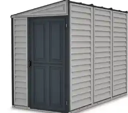 Canadian Tire Duramax Sidemate Plus Compact/Narrow Outdoor Storage Shed, 4 x 8´ offer