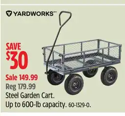 Canadian Tire Yardworks Steel Garden Cart offer