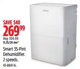 Canadian Tire Smart 35-Pint Dehumidifier offer