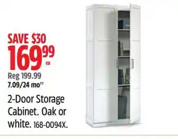 Canadian Tire 2-Door Storage Cabinet Oak or white offer