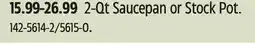Canadian Tire Starfrit 2-Qt Saucepan or Stock Pot offer