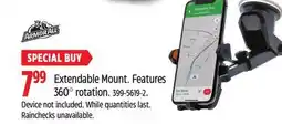 Canadian Tire Armor ALL Extendable Mount.Features 360° rotation offer