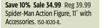 Canadian Tire Spider-Man Action Figure Accessories offer