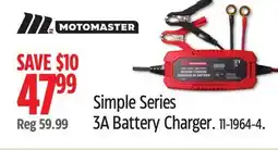 Canadian Tire Simple Series 3A Battery Charger offer