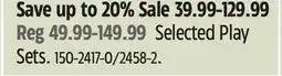 Canadian Tire kisses Selected Play Sets offer