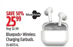 Canadian Tire Bluehive Bluepods+ Wireless Charging Earbuds offer