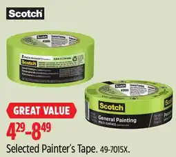 Canadian Tire Scotch Selected Painter's Tape offer