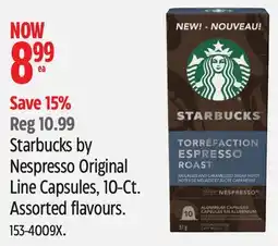 Canadian Tire Starbucks by Nespresso Original Line Capsules, 10-Ct offer