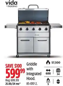 Canadian Tire Vida by PADERNO Griddle with Integrated Hood offer