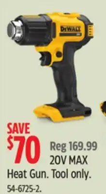 Canadian Tire DEWALT Heat Gun offer