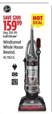 Canadian Tire Hoover Windtunnel Whole House Rewind offer