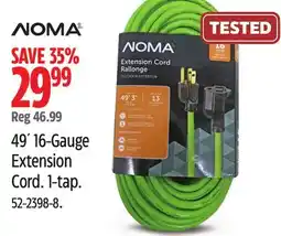 Canadian Tire 49´ 16-Gauge Extension Cord offer