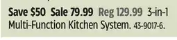 Canadian Tire Hamilton Beach 3-in-1 Multi-Function Kitchen System offer