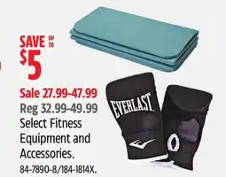 Canadian Tire Select Fitness Equipment and Accessories offer