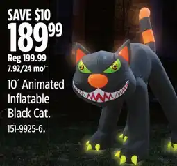 Canadian Tire 10´ Animated Inflatable Black Cat offer