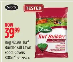 Canadian Tire Scotts Turf Builder Fall Lawn Food offer