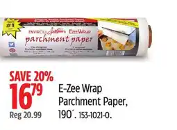 Canadian Tire E-Zee Wrap Parchment Paper, 190´ offer