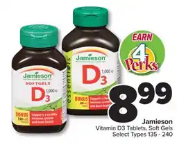 PharmaChoice Jamieson Vitamin D3 Tablets, Soft Gels offer