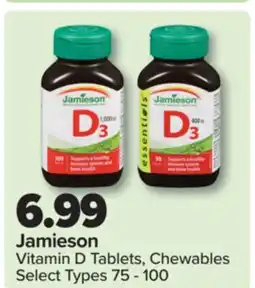PharmaChoice Jamieson Vitamin D Tablets, Chewables offer