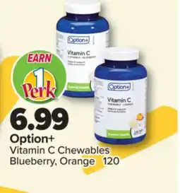 PharmaChoice Option+ Vitamin C Chewables Blueberry, Orange offer